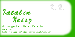 katalin neisz business card